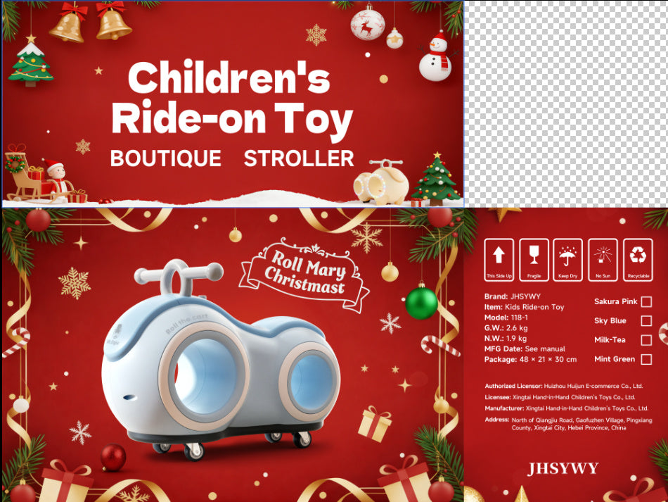 Children's Simplicity Household Sliding Pedal-free Luge Toy - Cindi Book