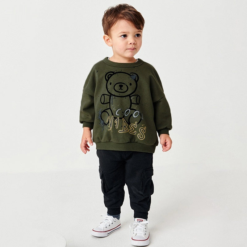 Boys Home Trousers Sweater Two-Piece Set