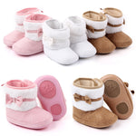 Bowknot High Top Soft Soled Baby Cotton Shoes - Cindi Book