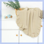 Knitted Baby Blankets Newborn Swaddle Wrap Ruffle - Cindi Book