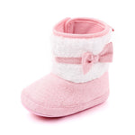 Bowknot High Top Soft Soled Baby Cotton Shoes - Cindi Book