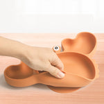 Silicone Split Cutlery Crab Plate For Infants - Cindi Book