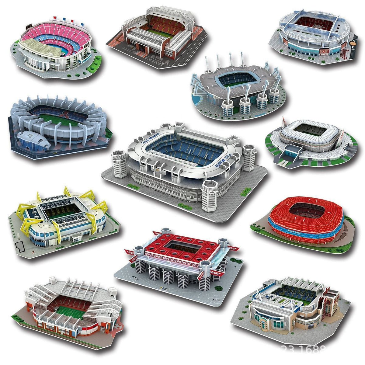 3D Puzzle Football Field Model - Cindi Book