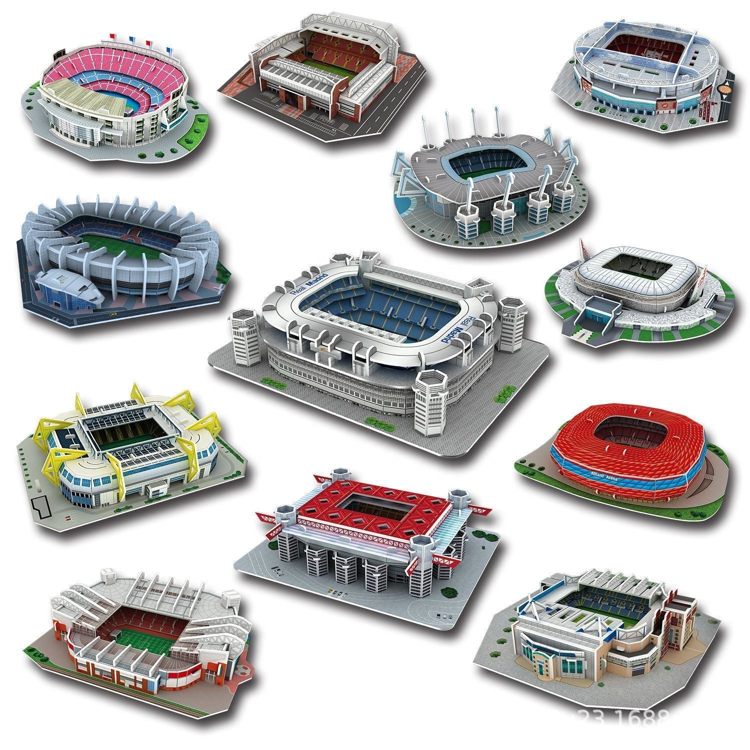 3D Puzzle Football Field Model - Cindi Book