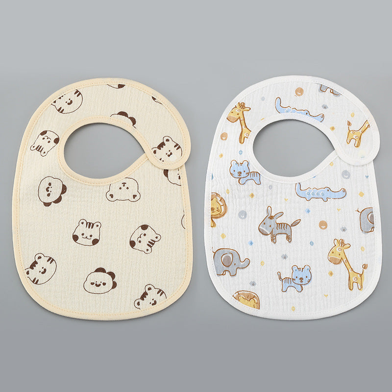 Thin Kids' Bib Pure Cotton Waterproof Gauze Saliva Towel - Cindi Book