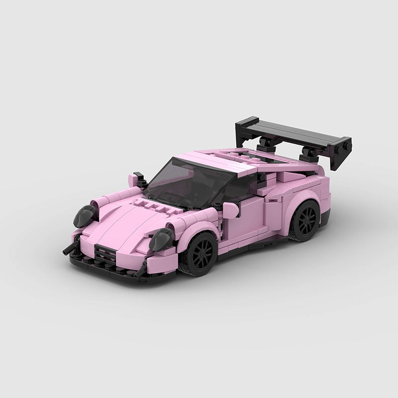Small Particle Children Education Toy Car Racing Model Moc Building Blocks
