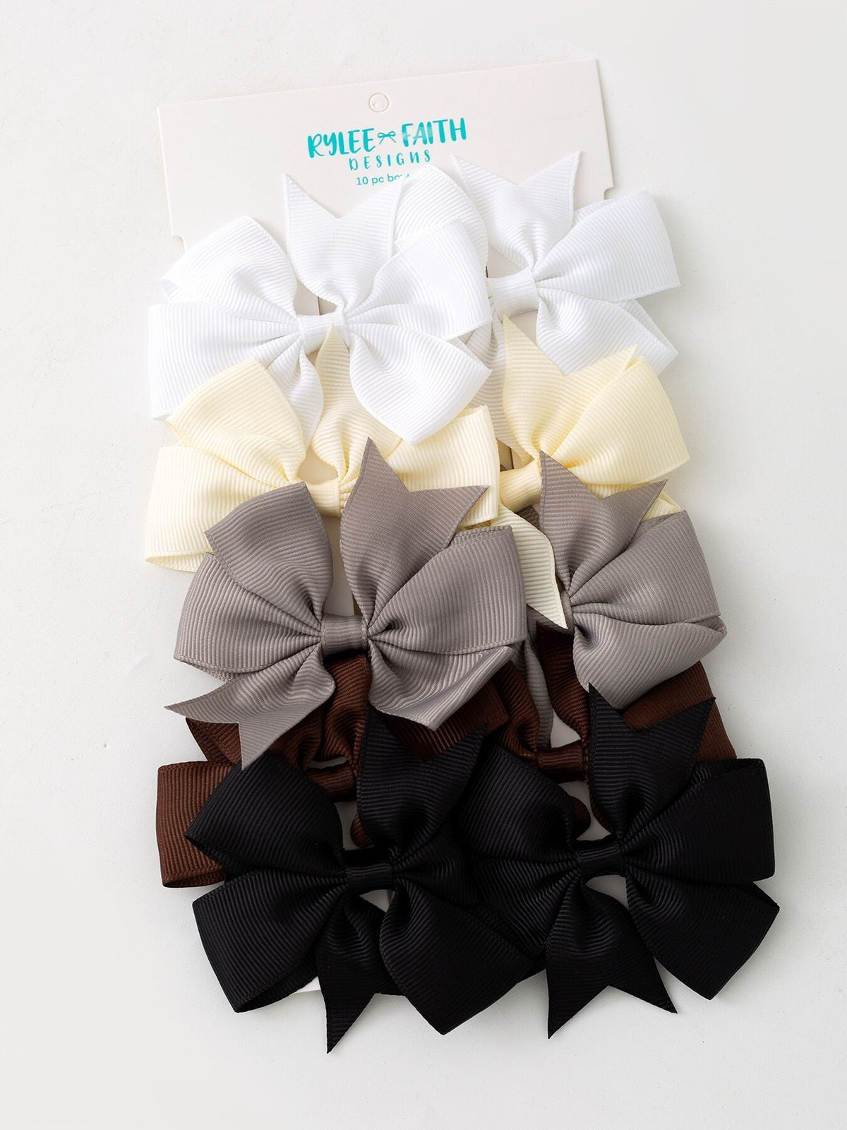 Rylee Faith Designs - Girls Bow Hair Clip Set - alternate view 5