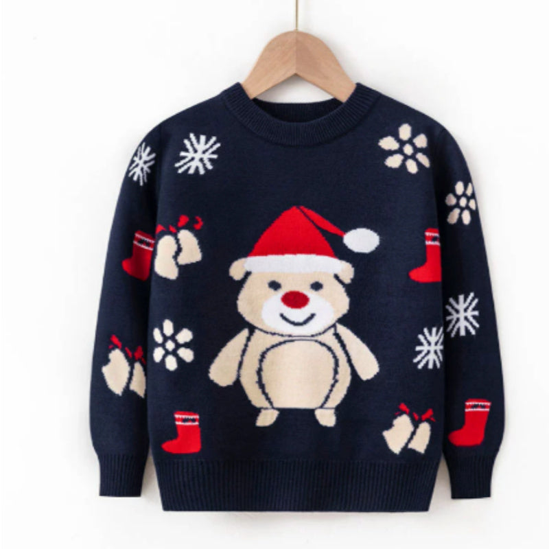 Baby Boys and Girls Elastic Pullover Sweater