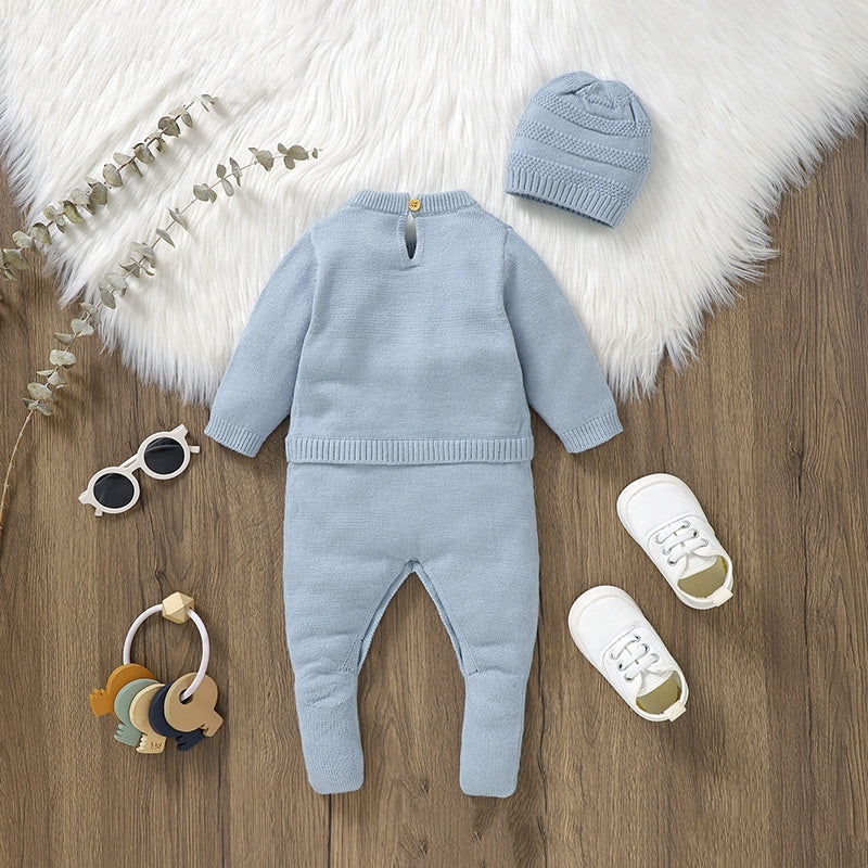 One-Piece Rompers Jumpsuit Men's Jumpsuit Hat Set