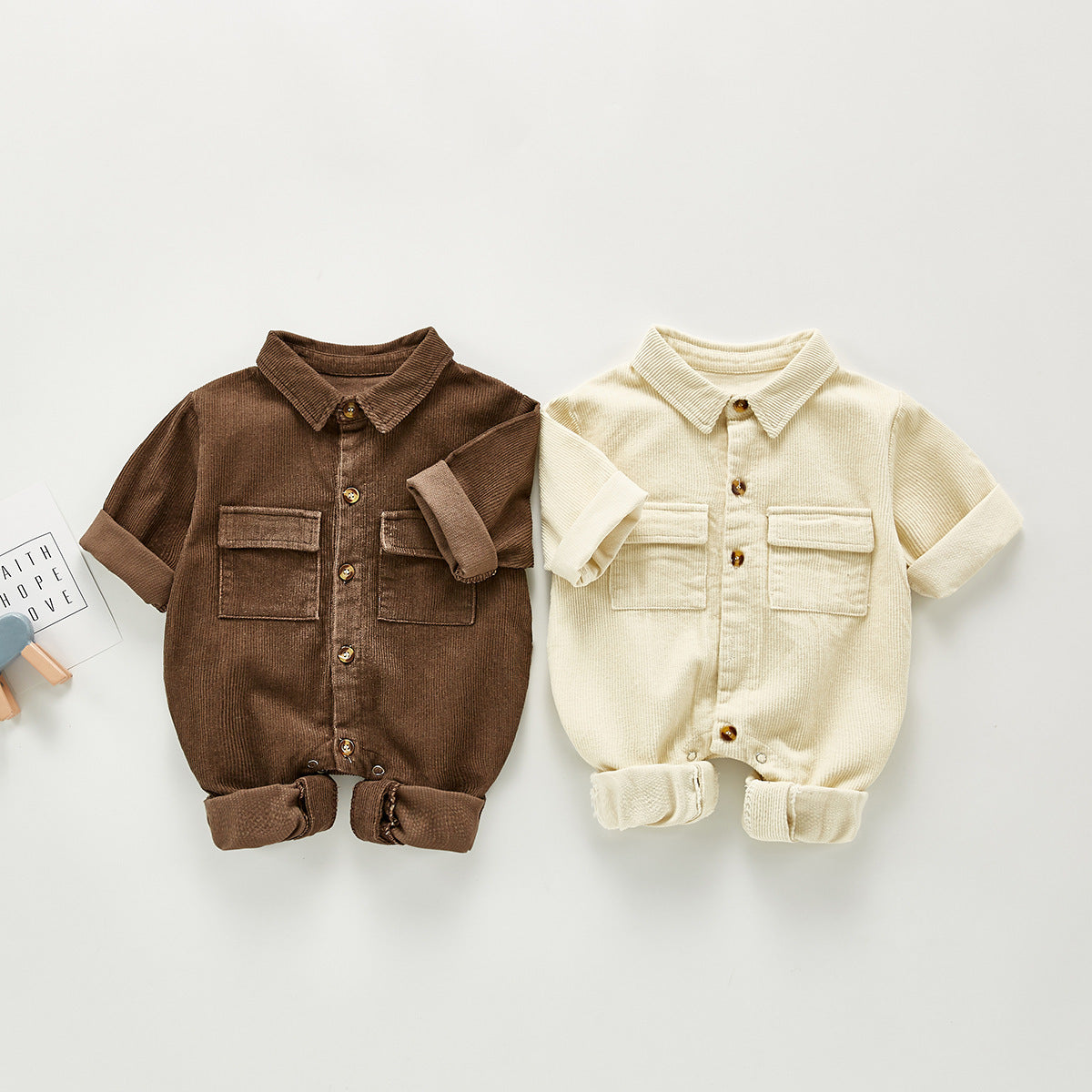 Baby Workwear Romper Casual Jumpsuit Corduroy