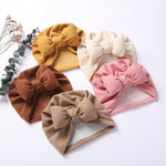 New Style Cashmere Baby Pullover Hat Cotton Filled Bow - Cindi Book