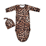 Newborn Knotted Nightgown Baby Sleeping Bag Print - Cindi Book