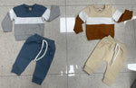 Boy's Three-color Stitching Long Sleeve Trousers Suit - Cindi Book