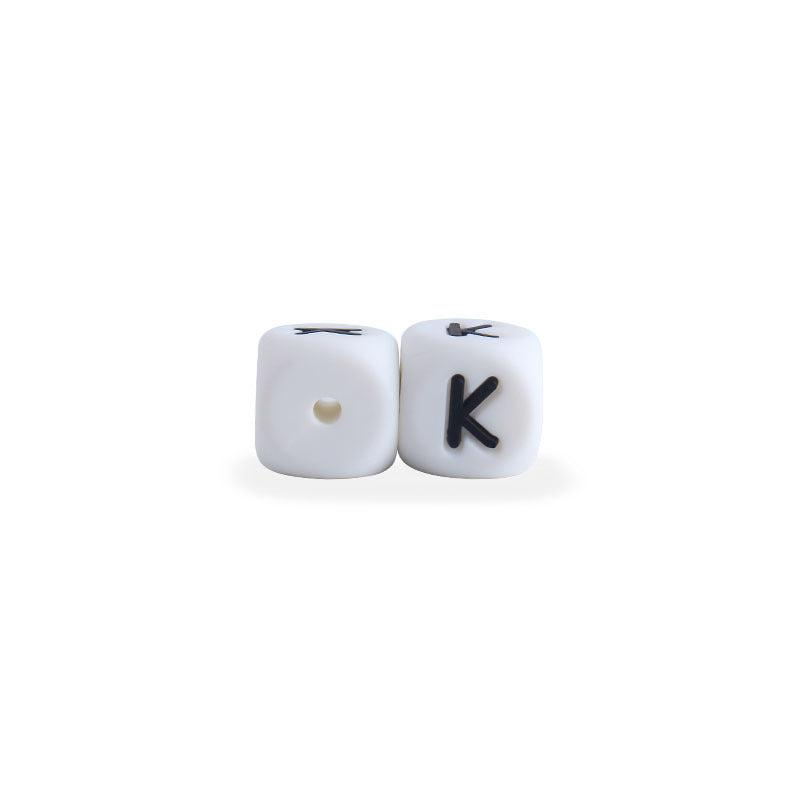 12mm Baby Products 26 Silicone English Alphabet Beads Teeth Accessories - Cindi Book