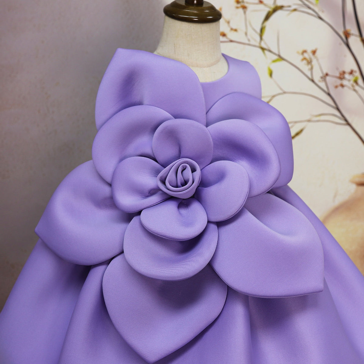 Big Flower Little Girl Dress - Cindi Book