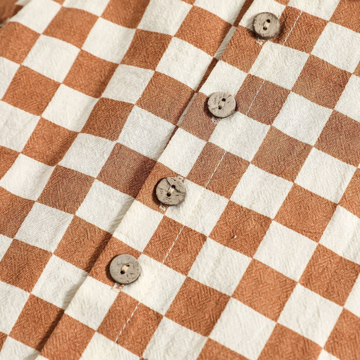 Cotton And Linen Short Sleeve Lapel Polo Shirt Two-piece Set - Cindi Book