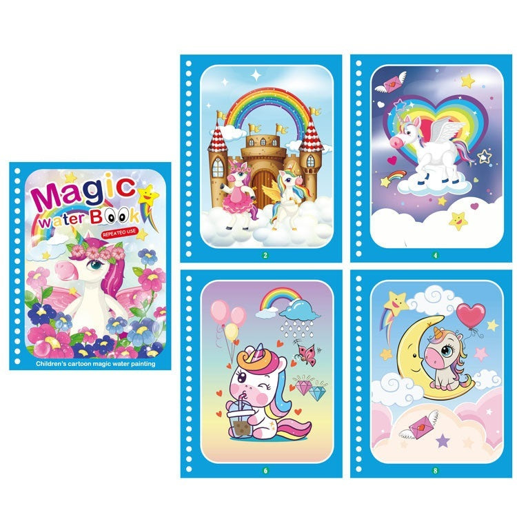 Children's Creative Magic  Water Painting Book - Cindi Book