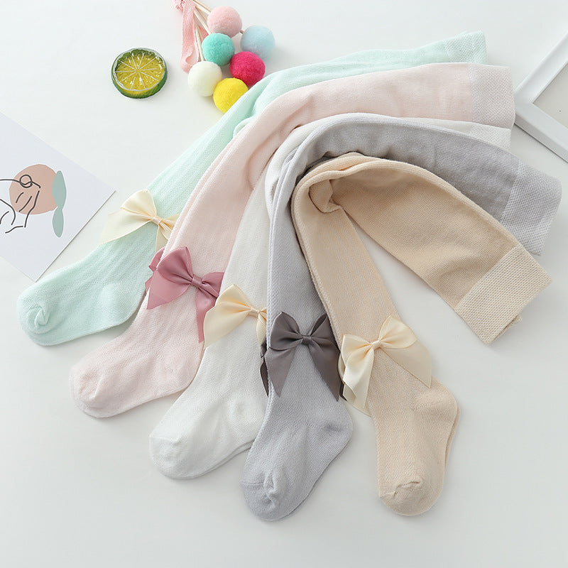 Children's baby pantyhose mesh big bow - Cindi Book