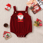 Santa Claus Christmas Tree Girls' Christmas Triangle Rompers - Cindi Book