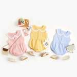 Simple And Creative Plaid Baby Onesie - Cindi Book