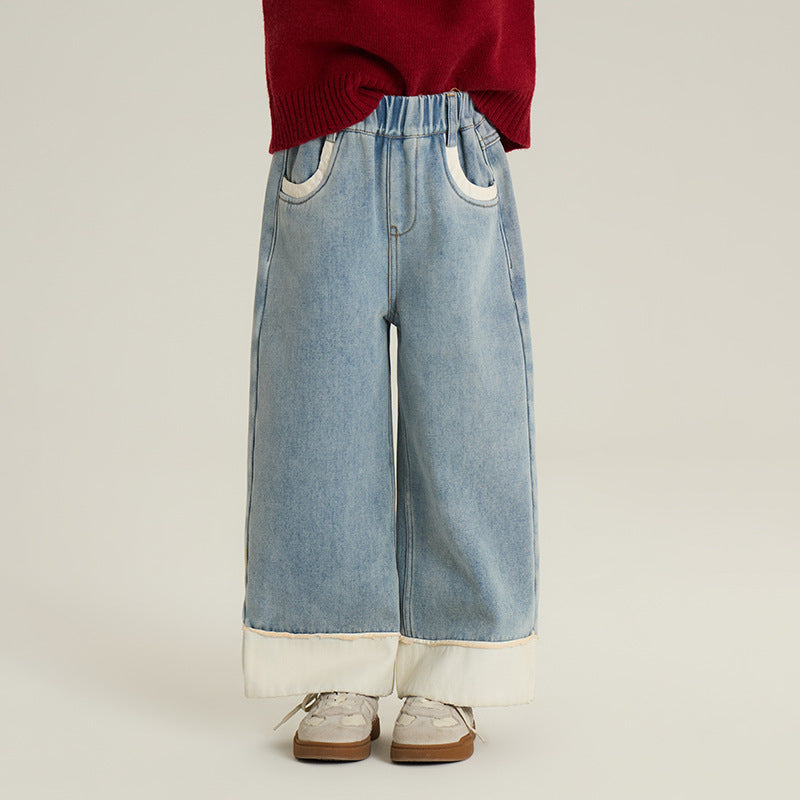 Boys And Girls Casual All-matching Straight Pants - Cindi Book