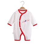 Baby's Cotton Long-sleeved Lace-up Butterfly Jumpsuit - Cindi Book
