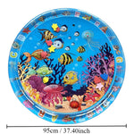 Children's Inflatable Marine Animal Racket Water Cushion Baby Crawling Racket Water Bag Racket Water Cushion Climbing Pad - Cindi Book