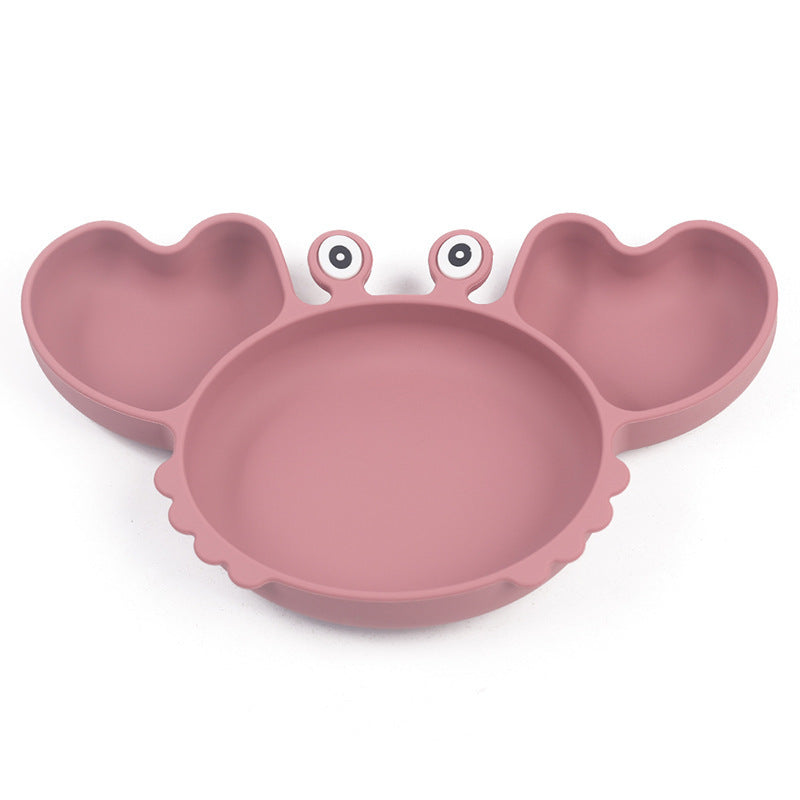 Silicone Split Cutlery Crab Plate For Infants - Cindi Book