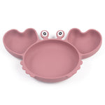 Silicone Split Cutlery Crab Plate For Infants - Cindi Book