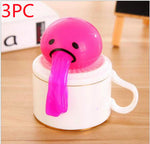 Puking Ball Brother Egg Yolk Pinch Vomit Spoof And Play Tricky Toys - Cindi Book