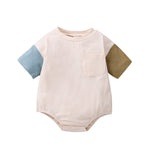 Newborn Solid Color Fashion One-piece Toddler Jumpsuit - Cindi Book