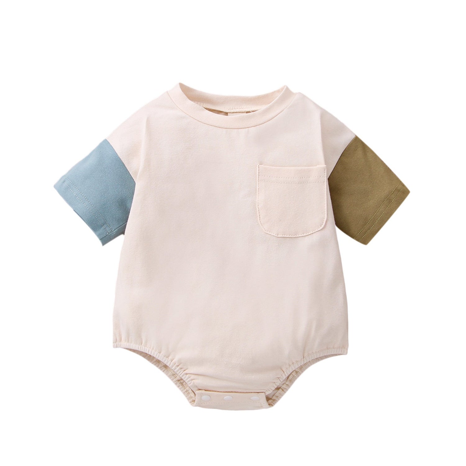 Newborn Solid Color Fashion One-piece Toddler Jumpsuit - Cindi Book