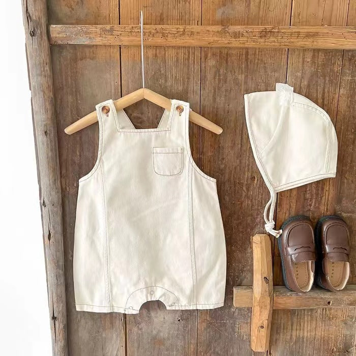 Baby Denim Overalls With Suspenders Casual Sleeveless Vest - Cindi Book