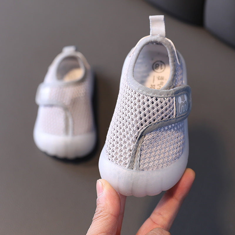 Children's Shoes Slip Through the Net, Hollow Out Casual Shoes, Beach Flying Woven Baby Toddler Shoes, Net Shoes