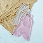 Baby Sunken Stripe Camisole One-piece Romper - Cindi Book