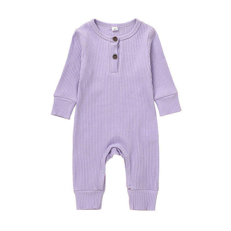 New Baby Jumpsuit Sunken Stripe Trousers Romper Western Style - Cindi Book