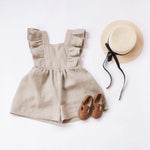 Children's Clothing Infant Cotton And Linen One-piece Shorts Strap - Cindi Book