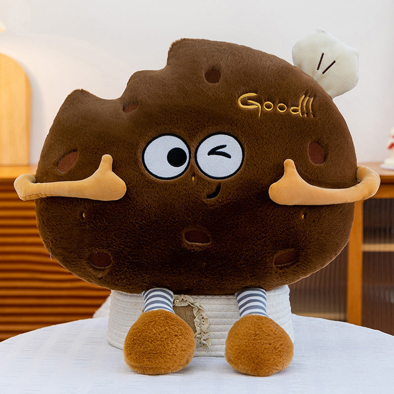 Large Waist Cushion Nap Pillow A Plush Toast Toy - Cindi Book