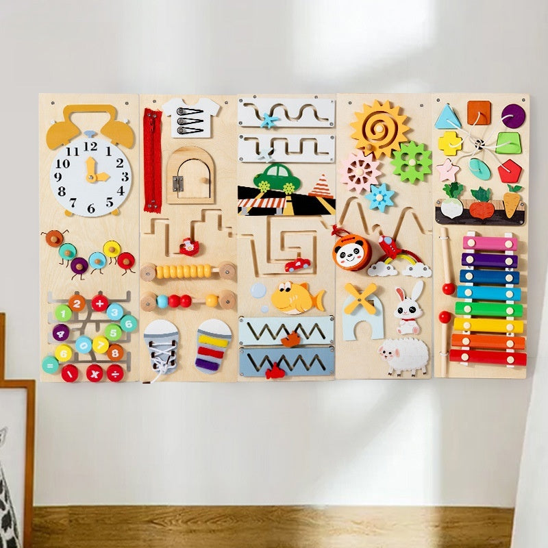 Baby Early Education Enlightenment Multi-functional Wall Game Children's Exploration Cognitive Exercise - Cindi Book