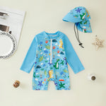 Jumpsuit Children's Swimsuit Hat Polyester - Cindi Book