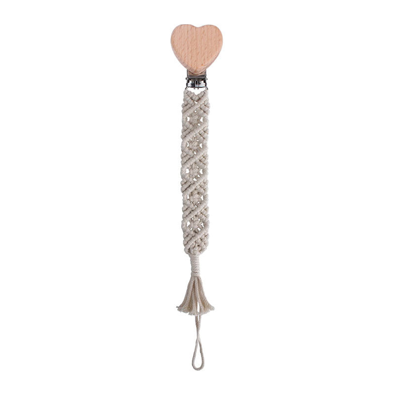 Beech Animal Anti-dropping Toy Teether Children's Hand-woven Pacifier Rope - Cindi Book