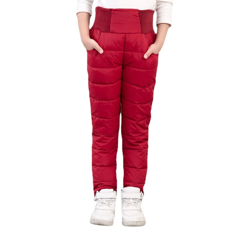 Children's High-waisted Warm Cotton Trousers - Cindi Book
