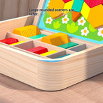 Childrens Geometric Tangram Puzzle Blocks Educational Magnetic Toy - Cindi Book