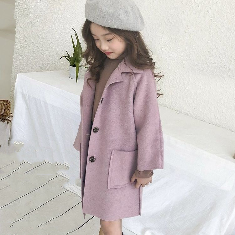 Children's Woolen Coat For Autumn And Winter - Cindi Book