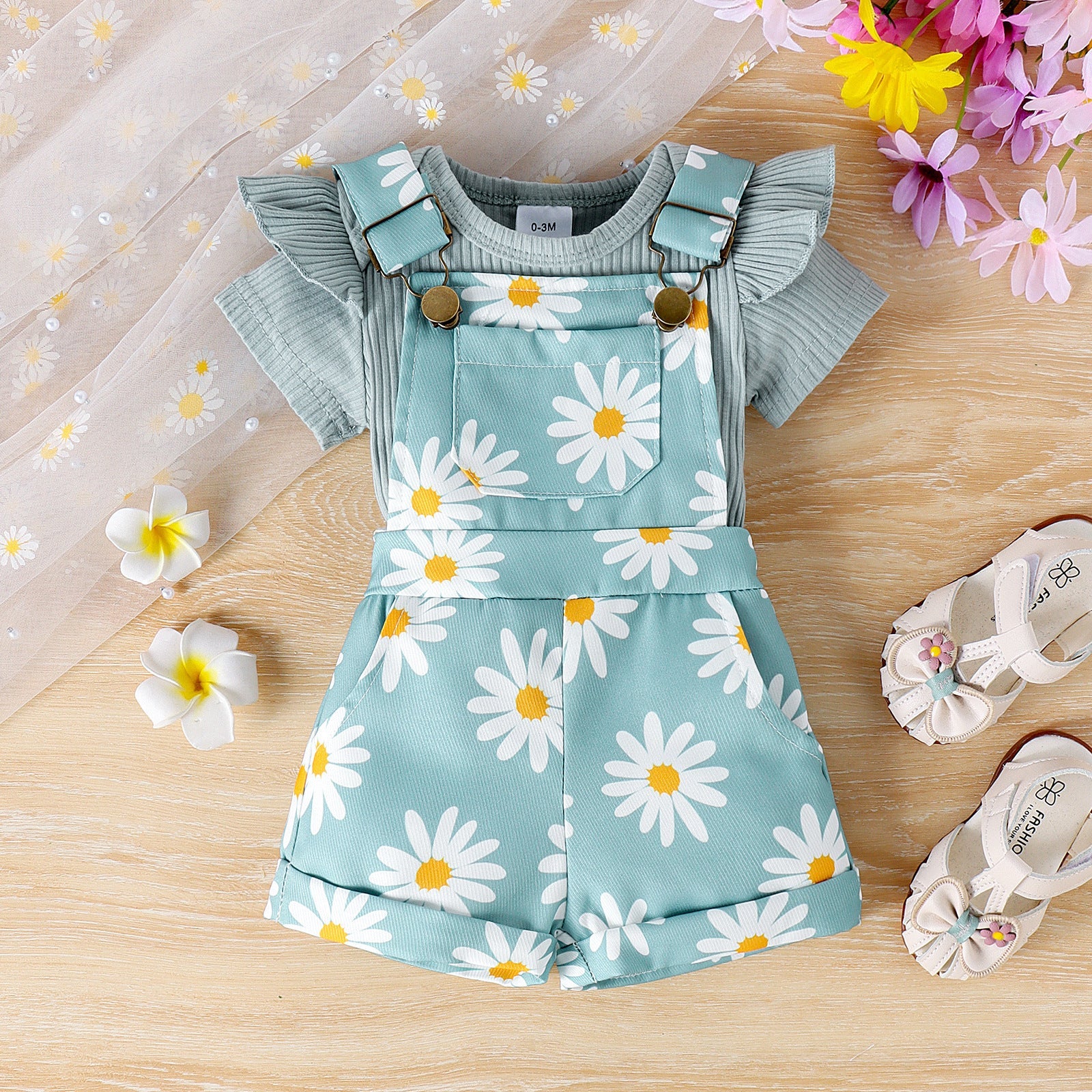 Bottom-covering Rompers Suspender Pants Baby Suit - Cindi Book