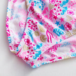 Gold-foil Nylon Two-piece Swimwear For Older Children - Cindi Book
