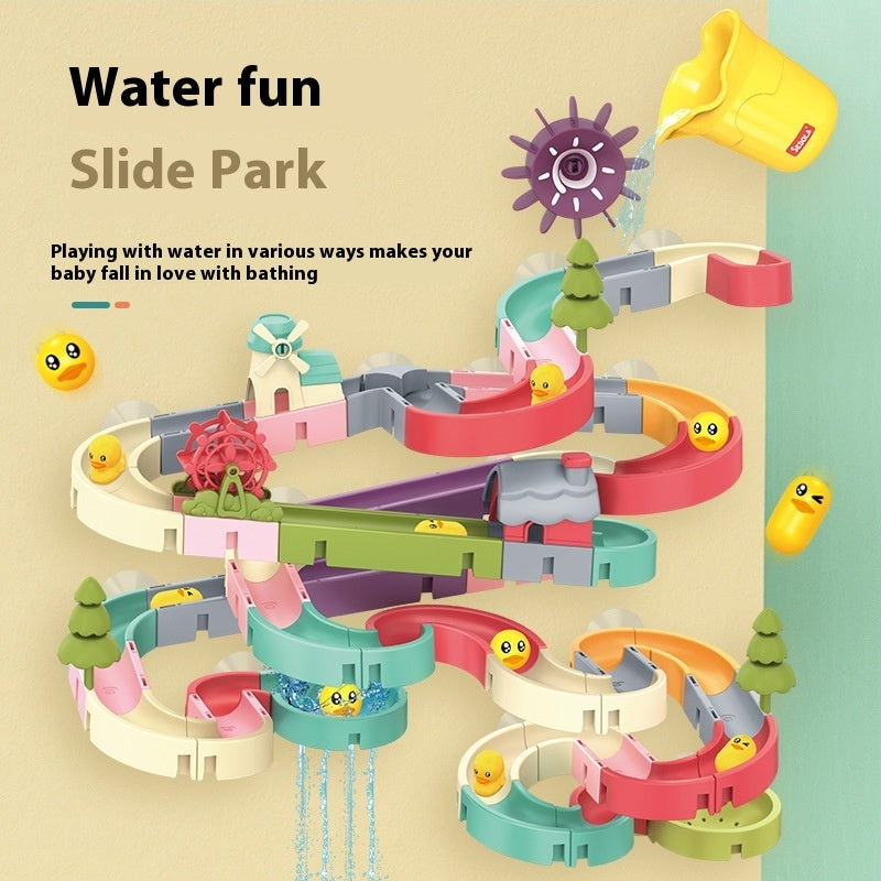 Assembled Track Duck Rotary Table Bath Bathroom Shower Water Toys - Cindi Book
