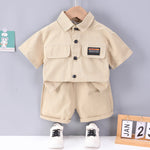 Boys' Short-sleeved Shorts Overall Suit - Cindi Book