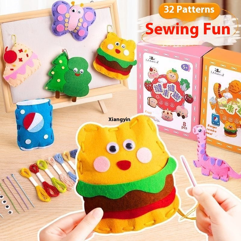 Children's Sewing Fun Toy Baby Handmade Cute Doll Pendant - Cindi Book