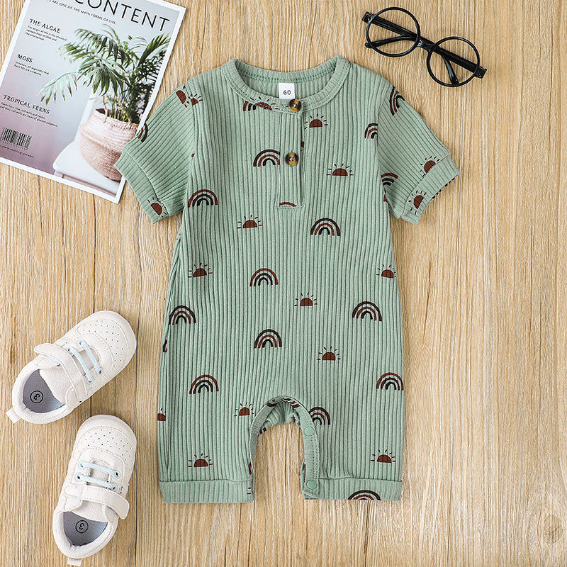 Summer New Short Sleeves For Baby And Infants Rompers Jumpsuit - Cindi Book
